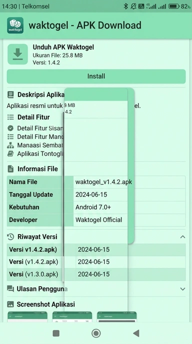 Unduh dan Instal APK Waktogel untuk Pengguna Android